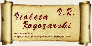 Violeta Rogožarski vizit kartica